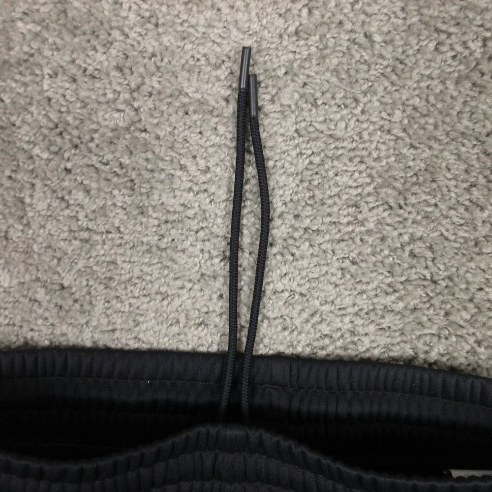 Under‎ Armour Sweatpants Mens Small Black Fleece Activewear Open Bottom Sport